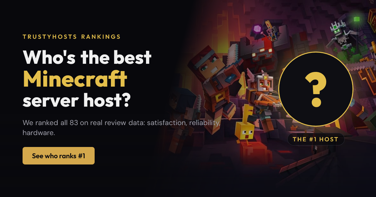 Best Minecraft Server Hosting 2026 - 77 Hosts Ranked | TrustyHosts